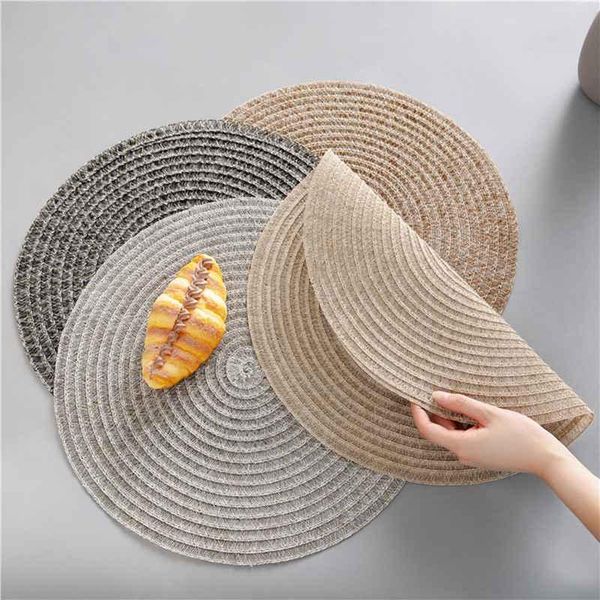 mats & pads handmade woven table placemat non-slip coil heat insulation mat kitchen home accessories coffee cup
mats & pads handmade woven table placemat non-slip coil heat insulation mat kitchen home accessories coffee cup