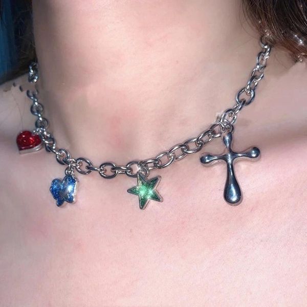 chains hangzhi 2021 japan and south korea love necklace butterfly star pendant double layered clavicle chain, Silver
chains hangzhi 2021 japan and south korea love necklace butterfly star pendant double layered clavicle chain, Silver