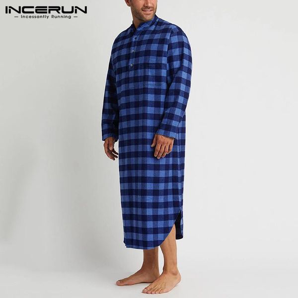 mens loose buttons sleepwear lattice homewear male plaid sleep robes fashion long sleeve stand collar nightgown s-5xl 7 men's, Black;brown
mens loose buttons sleepwear lattice homewear male plaid sleep robes fashion long sleeve stand collar nightgown s-5xl 7 men's, Black;brown