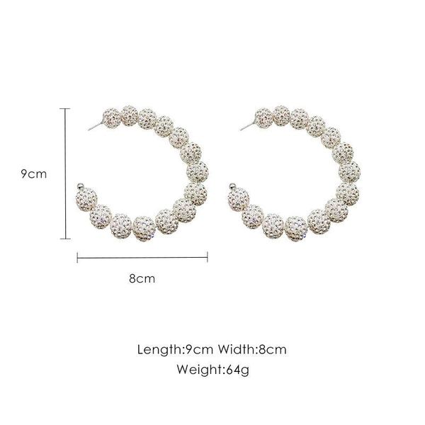 inlay artificial rhinestone big ballshiny exaggerated fashion earrings for women personality femininity hiphop circle hoop & huggie, Golden;silver
inlay artificial rhinestone big ballshiny exaggerated fashion earrings for women personality femininity hiphop circle hoop & huggie, Golden;silver