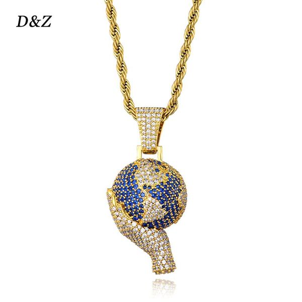 d&z world in your hands pendant necklace iced out cubic zircon stones gold silver color hip hop charm jewelry gift necklaces
d&z world in your hands pendant necklace iced out cubic zircon stones gold silver color hip hop charm jewelry gift necklaces