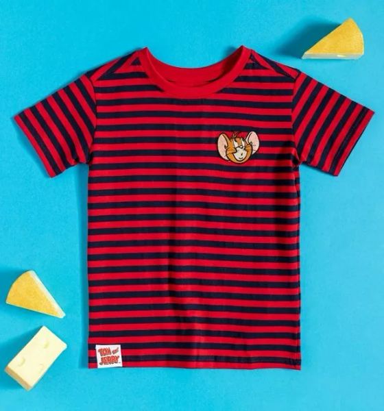 kids red and black stripe tom and jerry jerry mini me t-shirt from difuzed, White;black
kids red and black stripe tom and jerry jerry mini me t-shirt from difuzed, White;black