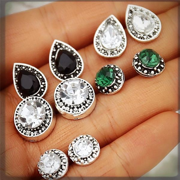 stud vintage earring set for women bohemian retro black round cubic zirconia crystal brincos 5 pairs/set brinco jewelry, Golden;silver
stud vintage earring set for women bohemian retro black round cubic zirconia crystal brincos 5 pairs/set brinco jewelry, Golden;silver