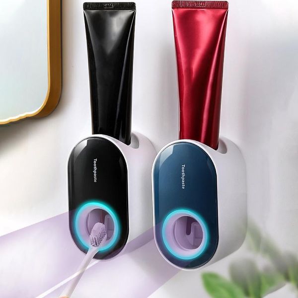 wall-mounted toothbrush rack household automatic toothpaste dispenser set squeezer bathroom accessories holders
