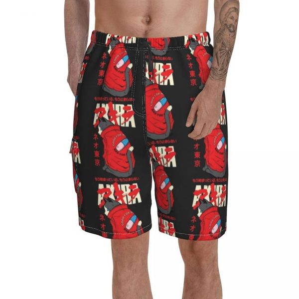 men's shorts akira board swimming trunks polyester men beach funny swim, White;black
men's shorts akira board swimming trunks polyester men beach funny swim, White;black