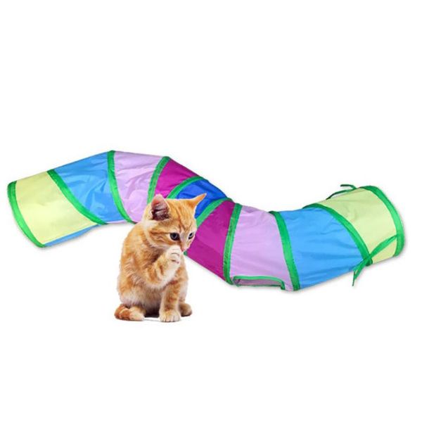cat toys practical tunnel pet tube collapsible play toy indoor outdoor kitten puppy for puzzle exercising hiding training