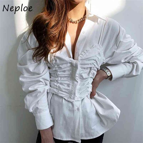 irregular pleat design fake two piece blouse women elegant temperament white blusas long sleeve slim fit shirt 1j162 210422
irregular pleat design fake two piece blouse women elegant temperament white blusas long sleeve slim fit shirt 1j162 210422