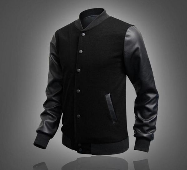 men's jackets british casual fashion jacket collar small pu splicing college wind single breasted 5 colors, Black;brown
men's jackets british casual fashion jacket collar small pu splicing college wind single breasted 5 colors, Black;brown