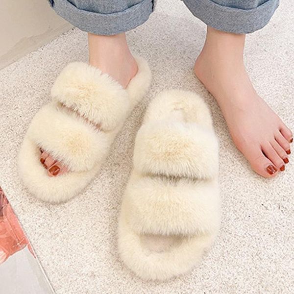 slippers winter women faux fur home cozy furry slides comfortable open toe footwear indoor fluffy plush warm house shoes, Black
slippers winter women faux fur home cozy furry slides comfortable open toe footwear indoor fluffy plush warm house shoes, Black