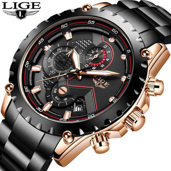 relogio masculino lige fashion mens watches brand luxury stainless steel waterproof quartz watch men sport chronograph 210527, Slivery;brown
relogio masculino lige fashion mens watches brand luxury stainless steel waterproof quartz watch men sport chronograph 210527, Slivery;brown