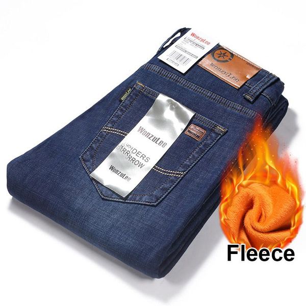 men's jeans winter pants men fleece warm boys clothes straight pencil trousers denim casual style daily outdoor classic pant man, Blue
men's jeans winter pants men fleece warm boys clothes straight pencil trousers denim casual style daily outdoor classic pant man, Blue