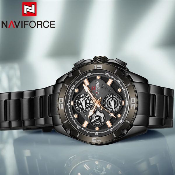 wristwatches naviforce man wristwatch fashion sport men watch black military stainless steel quartz male clock gift 9179, Slivery;brown
wristwatches naviforce man wristwatch fashion sport men watch black military stainless steel quartz male clock gift 9179, Slivery;brown