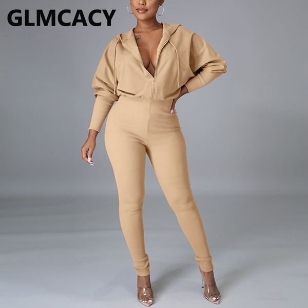 women solid zipper front hooded jumpsuit casual slim overalls 210702, Black;white
women solid zipper front hooded jumpsuit casual slim overalls 210702, Black;white