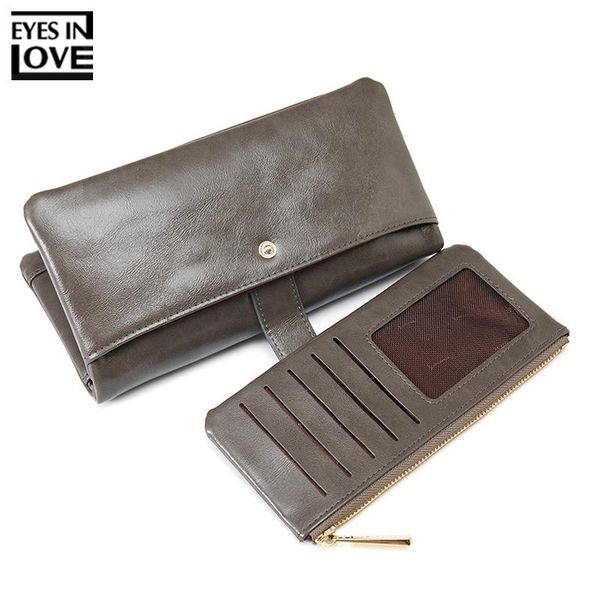 wallets retro zipper clutch for women coin purses card holder phone pocket long purse fashion oil leather female wallet carteira, Red;black
wallets retro zipper clutch for women coin purses card holder phone pocket long purse fashion oil leather female wallet carteira, Red;black
