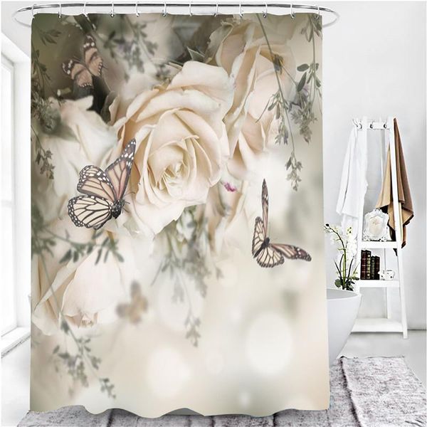 shower curtains rose and beautiful butterfly 3d print curtain bathroom polyester waterproof 12 hooks bath product home decoration
shower curtains rose and beautiful butterfly 3d print curtain bathroom polyester waterproof 12 hooks bath product home decoration