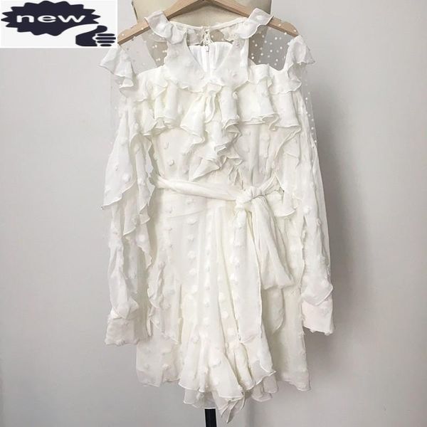 runway mesh patchwork ruffles polka-dot lace up dress women streetwear spring vintage elegant white party vestido s-l casual dresses, Black;gray
runway mesh patchwork ruffles polka-dot lace up dress women streetwear spring vintage elegant white party vestido s-l casual dresses, Black;gray