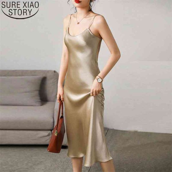 luxury shiny sundress satin sleeveless dress spaghetti strap imitation silk women straight solid green 13115 210506, Black;gray
luxury shiny sundress satin sleeveless dress spaghetti strap imitation silk women straight solid green 13115 210506, Black;gray