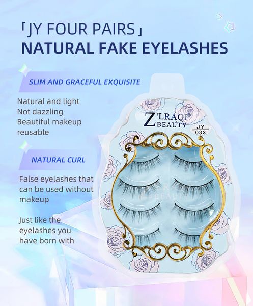 dhl jy four pairs eye lashes extension makeup natural fake eyelash beautiful makeup reusable
dhl jy four pairs eye lashes extension makeup natural fake eyelash beautiful makeup reusable