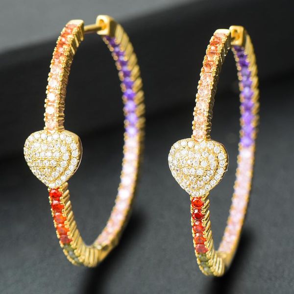 missvikki full multicolor mirco cz cubic zircon heart hoop earrings statement luxury shiny earring for women wedding jewelry & huggie, Golden;silver
missvikki full multicolor mirco cz cubic zircon heart hoop earrings statement luxury shiny earring for women wedding jewelry & huggie, Golden;silver