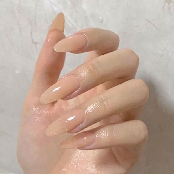 false nails 24pcs detachable aurora almond wearable fake full cover nail tips, Red;gold
false nails 24pcs detachable aurora almond wearable fake full cover nail tips, Red;gold