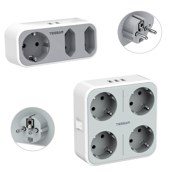 smart power plugs tessan mulitple outlets expander wall strip with eu plug, 3 usb ports and 4 ac socket adapter for smartphone, laptop
smart power plugs tessan mulitple outlets expander wall strip with eu plug, 3 usb ports and 4 ac socket adapter for smartphone, laptop