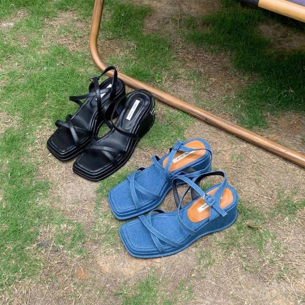sandals wedge women 2021 summer shoes black jean blue platform outdoor slides square high heel ladies
sandals wedge women 2021 summer shoes black jean blue platform outdoor slides square high heel ladies