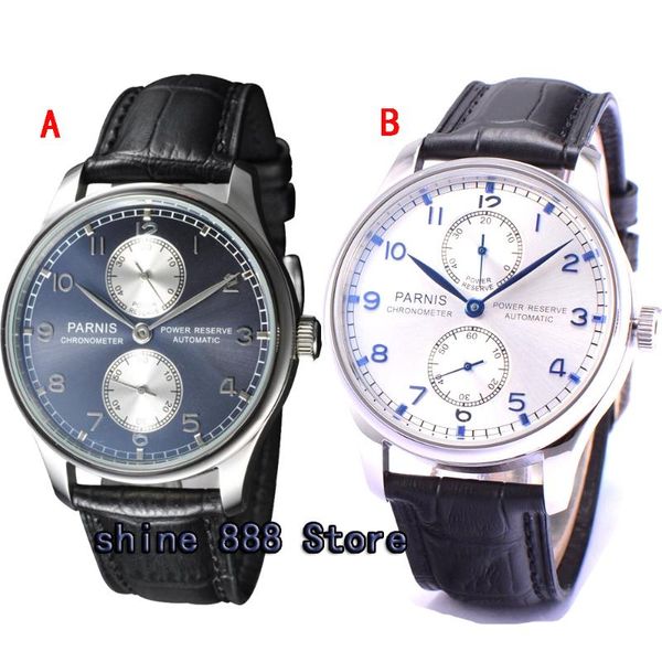 wristwatches 43mm silver dial blue marks power reserve st2542 automatic mens watch, Slivery;brown
wristwatches 43mm silver dial blue marks power reserve st2542 automatic mens watch, Slivery;brown