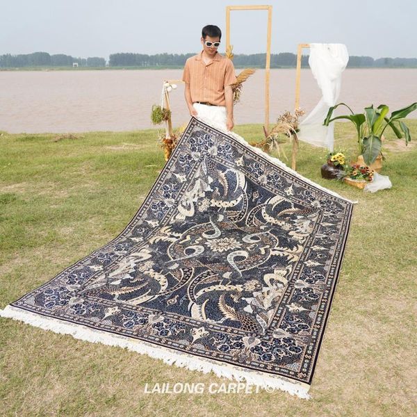 carpets 6'x9' navy blue handmade silk home el carpet persian nanyang rug (sl01a6x9)
carpets 6'x9' navy blue handmade silk home el carpet persian nanyang rug (sl01a6x9)