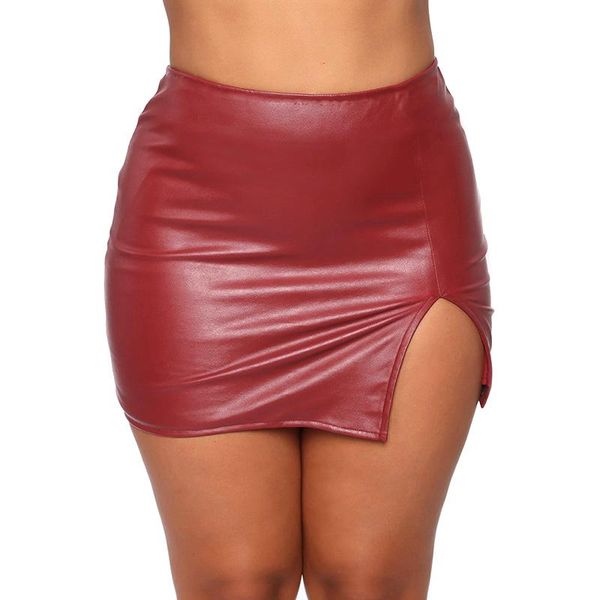skirts pu leather miniskirt women fashion package hip spilt skirt slim fitness office ladies solid mujer, Black
skirts pu leather miniskirt women fashion package hip spilt skirt slim fitness office ladies solid mujer, Black