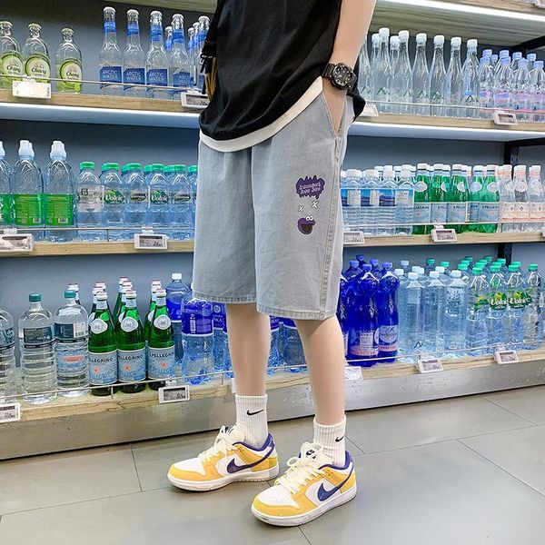 men's shorts pure cotton summer mens blue jeans plus size loose streetwear fashion boys casual z083, White;black
men's shorts pure cotton summer mens blue jeans plus size loose streetwear fashion boys casual z083, White;black