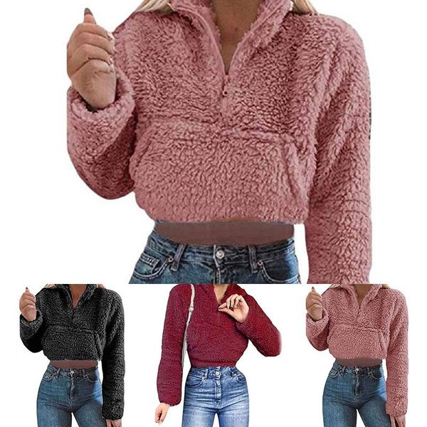 solid color long sleeve turn-down collar women fashion soft outwear winter warm coat polyester comfortable jacket women's jackets, Black;brown
solid color long sleeve turn-down collar women fashion soft outwear winter warm coat polyester comfortable jacket women's jackets, Black;brown