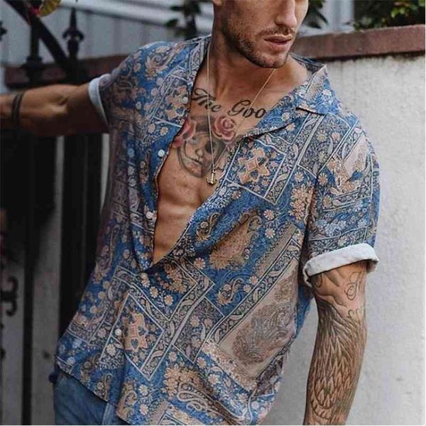 summer men shirt casual printed hawaiian short sleeve loose male blouse brand clothing fashion s for 210721, White;black
summer men shirt casual printed hawaiian short sleeve loose male blouse brand clothing fashion s for 210721, White;black