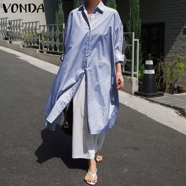blouses elegant ol women striped shirts blouse vonda 2021 casual long sleeve tunic party female button side slit blusas s-5xl, White
blouses elegant ol women striped shirts blouse vonda 2021 casual long sleeve tunic party female button side slit blusas s-5xl, White