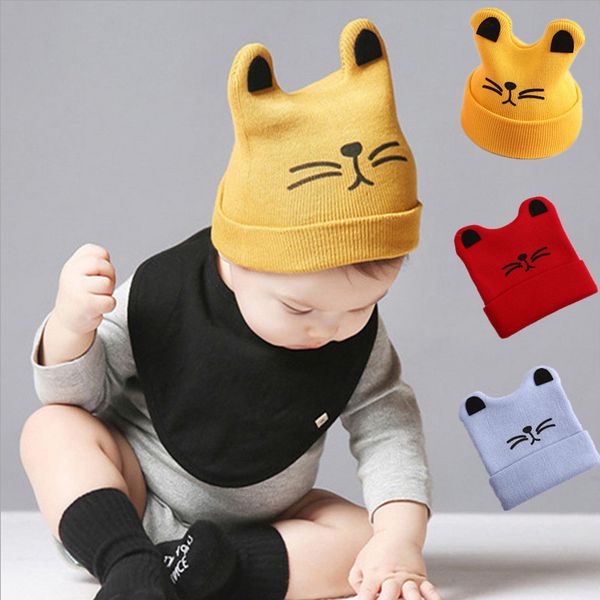 cute baby beanie 3d cartoon cat hats for boys girls knitted cap winter warm solid color newborn knit hat, Yellow
cute baby beanie 3d cartoon cat hats for boys girls knitted cap winter warm solid color newborn knit hat, Yellow