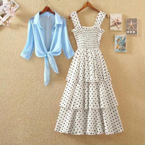 summer casual chiffon shirt women tracksuits elegant strap dress 2 piece sets female plus size two suit z179, Gray
summer casual chiffon shirt women tracksuits elegant strap dress 2 piece sets female plus size two suit z179, Gray