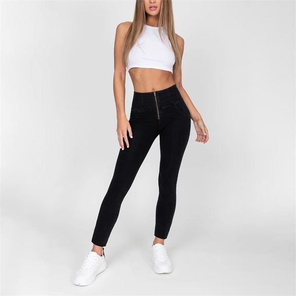 women's jeans four ways stretchable black high waist autumn butt push up denim woman rise skinny jeggings 4fbz, Blue
women's jeans four ways stretchable black high waist autumn butt push up denim woman rise skinny jeggings 4fbz, Blue