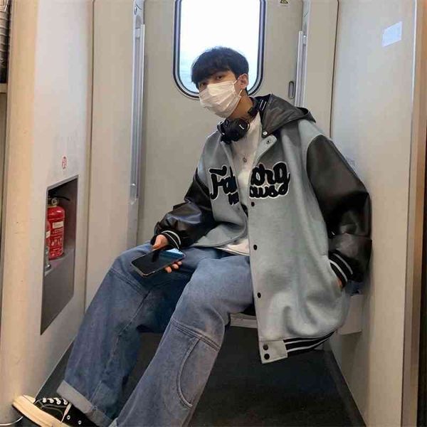 coat men's spring monsoon hip hop baseball suit fashion brand fried street embroidered jacket and wo trend, Black
coat men's spring monsoon hip hop baseball suit fashion brand fried street embroidered jacket and wo trend, Black