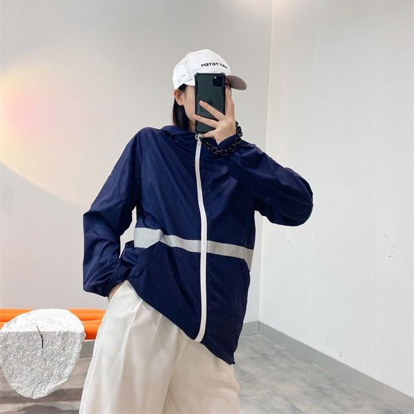 women's jackets women summer thin for sun protection 4 colors reflection stripe hooded coats female casual clothes, Black;brown
women's jackets women summer thin for sun protection 4 colors reflection stripe hooded coats female casual clothes, Black;brown