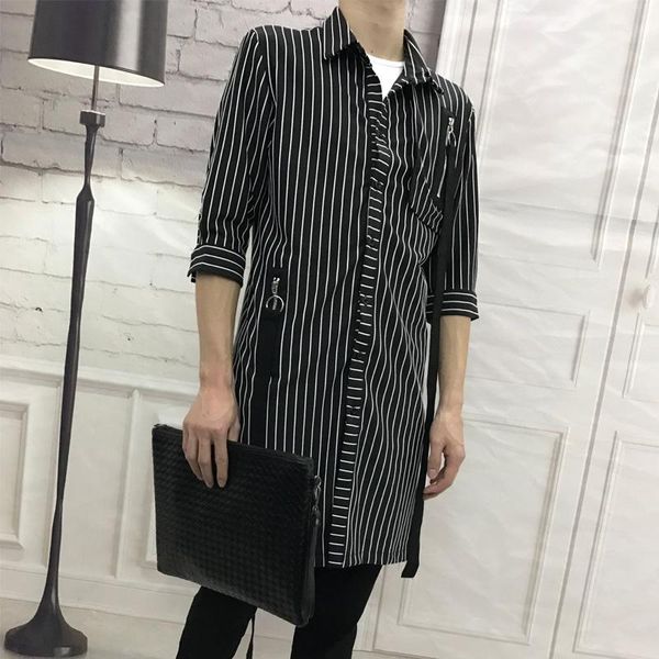 2xl 2021 original design men's clothing spring medium-long shirt fashion half sleeve fifth personality casual shirts, White;black
2xl 2021 original design men's clothing spring medium-long shirt fashion half sleeve fifth personality casual shirts, White;black