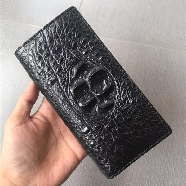 wallets one-piece genuine crocodile skin businessmen long bifold wallet black clutch purse authentic alligator leather male card holders, Red;black
wallets one-piece genuine crocodile skin businessmen long bifold wallet black clutch purse authentic alligator leather male card holders, Red;black