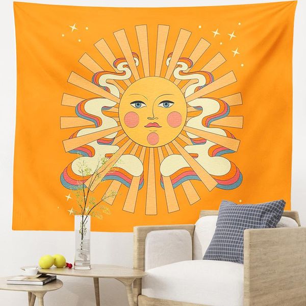 tapestries rainbow sun tapestry wall hanging decorative fabric home bedroom decoration retro background cloth
tapestries rainbow sun tapestry wall hanging decorative fabric home bedroom decoration retro background cloth