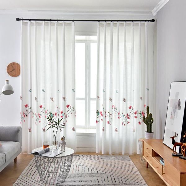 elegant curtains for living room bedroom pastoral curtain flowers birds embroidered drapes white blinds window screen treatment
elegant curtains for living room bedroom pastoral curtain flowers birds embroidered drapes white blinds window screen treatment