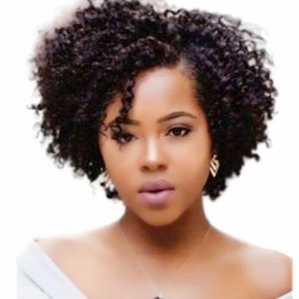 short curly kinky wigs for black women fluffy wavy human hair natural looking wig, Black;brown
short curly kinky wigs for black women fluffy wavy human hair natural looking wig, Black;brown
