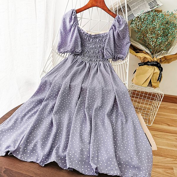 vintage purple/black polka dot draped dress summer women casual square collar short sleeve high waist slim vestidos 2021 fashion, Black;gray
vintage purple/black polka dot draped dress summer women casual square collar short sleeve high waist slim vestidos 2021 fashion, Black;gray
