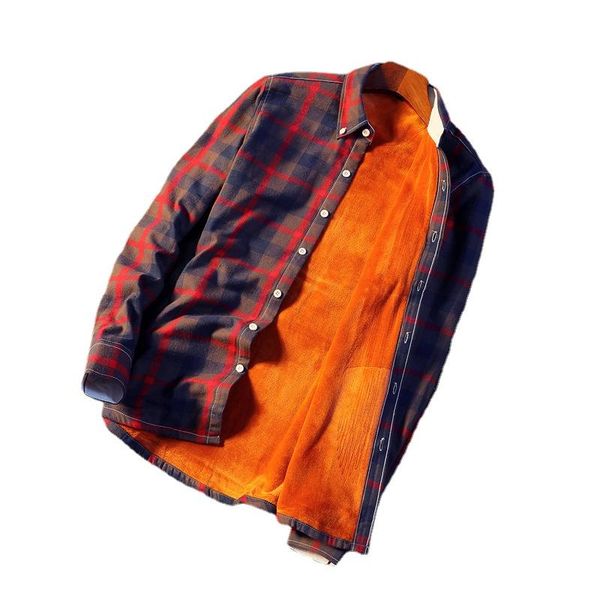 men's casual shirts 2021 brand winter long-sleeved plus velvet thick plaid large size shirt trendy harajuku warm jacket, White;black
men's casual shirts 2021 brand winter long-sleeved plus velvet thick plaid large size shirt trendy harajuku warm jacket, White;black