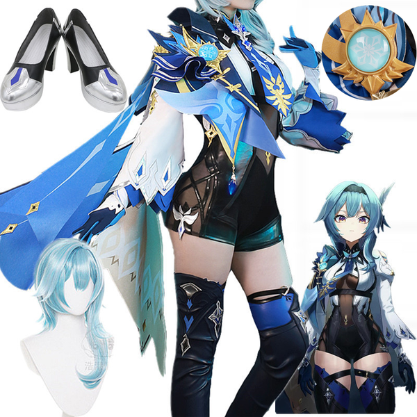 anime costumes genshin impact eula cosplay costume uniform cosplay costume women halloween party outfit game suit lovely jumpsuits shoes wig, Black
anime costumes genshin impact eula cosplay costume uniform cosplay costume women halloween party outfit game suit lovely jumpsuits shoes wig, Black