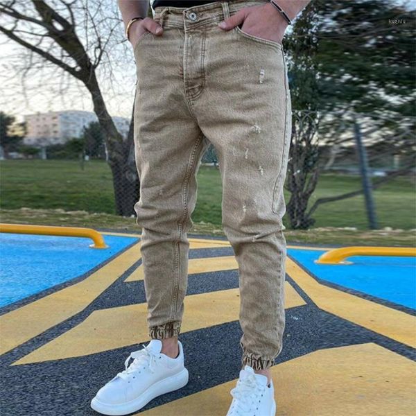 men's jeans casual mid waist denim pants 2021 fashion jogger trousers for mens autumn winter solid color men streetwear harajuku, Blue
men's jeans casual mid waist denim pants 2021 fashion jogger trousers for mens autumn winter solid color men streetwear harajuku, Blue
