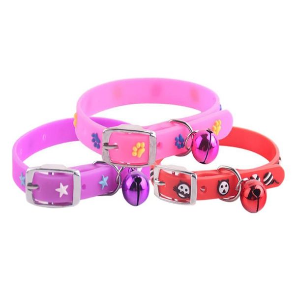 dog collars & leashes lovely silicone pet buckle collar with bell for small dogs and kittens decorative necklace
dog collars & leashes lovely silicone pet buckle collar with bell for small dogs and kittens decorative necklace