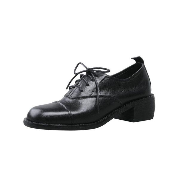 dress shoes pumps for women office lady casual spring summer square heels concise genuine leather brand woman, Black
dress shoes pumps for women office lady casual spring summer square heels concise genuine leather brand woman, Black