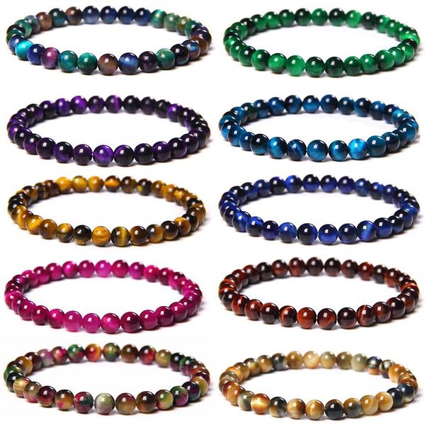 beaded, strands 6mm natural stone tiger eye beads bracelet smooth round colorful chakra bnagles for women men energy yoga jewelry, Black
beaded, strands 6mm natural stone tiger eye beads bracelet smooth round colorful chakra bnagles for women men energy yoga jewelry, Black